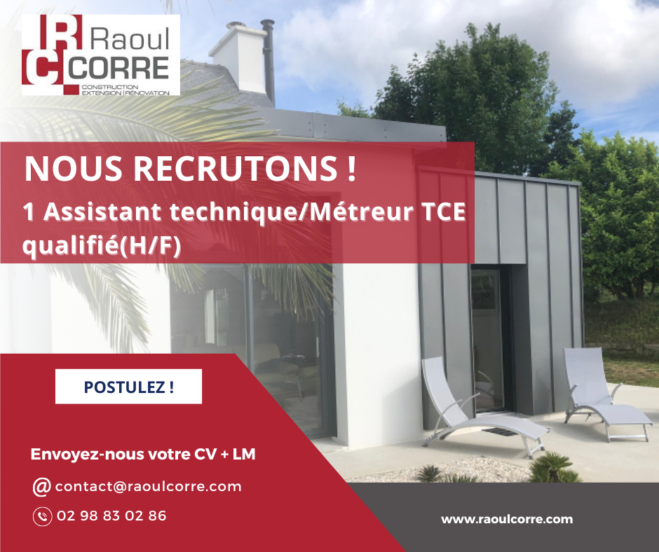 Groupe RAOUL CORRE recrute